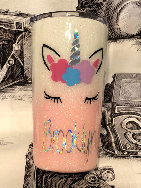 Kids Cup, Unicorn Cup, Uniocorn, Birthday Cup, Glitter Cup, Unicorn Tumbler, Ombre Cup, Personalized Cup,Kids Coffee Mug,Glitter Coffee Cup