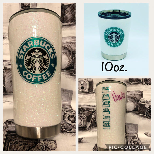 Coffee Cup, Coffee Tumbler, Starbucks Cup, Starbucks, Coffee, Tumbler, Cup, Glitter Cup, Glitter, White Cup, Starbucks Tumbler