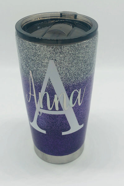 Glitter Cup, Personalized Cup, Tumbler, Glitter, Purple, Name, Name Cup, Purple Glitter Cup, Glitter Tumbler, Personalized Tumbler