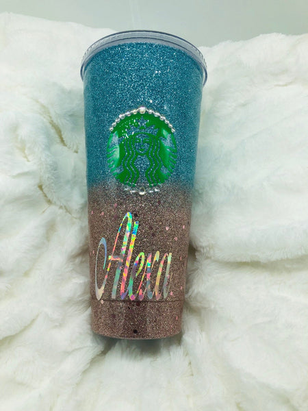 Glitter Cup, Starbucks Cup, Starbucks, Rose Gold Cup, Pink Cup, Coffee Cup, Tumbler, Tumbler with Straw