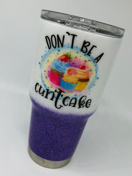 Glitter Cup, Glitter, Tumbler, Glitter Tumbler, Cupcake Cup, Personalized Cup, Ombre, Purple Tumbler, Adult Cup, Adult, Cuntcake, Yeti