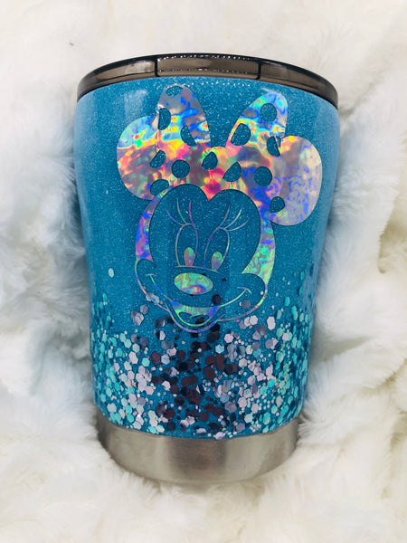 Minnie Mouse Cup, Minnie Mouse, Tumbler, Glitter Cup, Minnie, Mickey Mouse, Minnie Mouse Tumbler, Kids Cup, Birthday Cup, Kids, Blue Cup