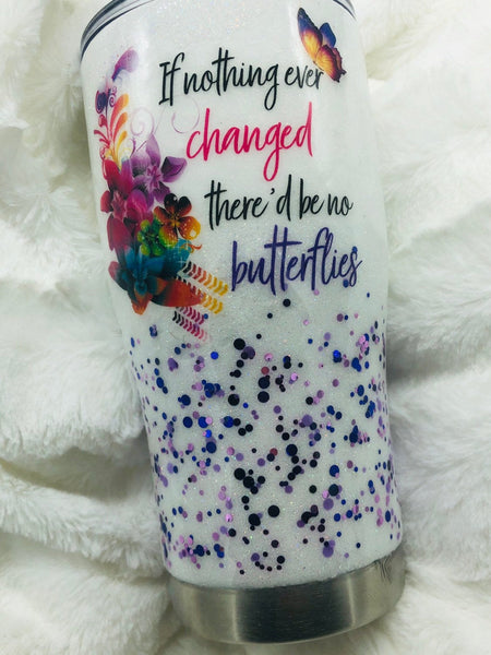 Butterfly  Dots Tumbler