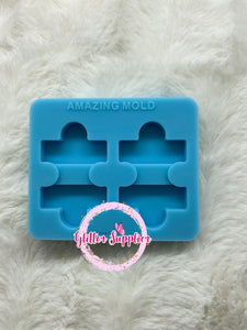 Puzzle Pierce Straw Topper Mold